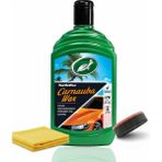 Turtle Wax Carnauba Sıvı Cila ve Boya Koruyucu 500 ml - Derin Parlaklık ve Uzun Süreli Koruma + Mikrofiber Bez & Cila Süngeri