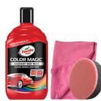 Turtle Wax Renk Yenileyici Kırmızı Cila 500 Ml + Uygulama Süngeri + 3 Bez