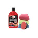 Turtle Wax Renkli Cila Kırmızı 500 Ml 3 Adet Mikrofiber Bez Cila Süngeri