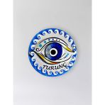 Turunç Temalı Polyester Kabartmalı Nazar Magnet Çap: 7 Cm – Dekoratif Hediyelik Buzdolabı Süsü (Kod:1223)