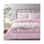 Turuncix Özdilek Çift Kişilik Ranforce Nevresim Takımı Fleur Rose Pembe - Standart - Renkli