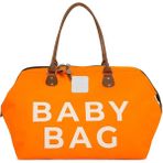 Turuncu Baby Bag Baskılı Bebek Bakım Çantası