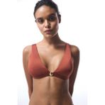 Turuncu Braga Deep V Bikini Üstü - 34