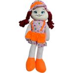 Turuncu Kıyafetli Bez Bebek - 50 cm Bez Bebek