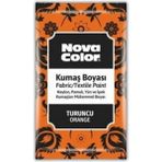 Turuncu Kumaş Boyası Toz 12 Gr 1 Adet Nova Color Toz Kumaş Boyası Turuncu Kot Pantalon Gömlek Tişört Tekstil Kumaş Boyası 1 Adet