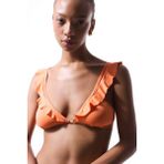 Turuncu Mango Deep Frill Bikini Üstü - 38