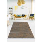 Turuncu Modern Dokuma Pamuk Taban Kaymaz Kilim Klm046