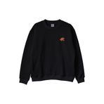Turuncu Puzzle Parçası Desenli Nakış Bisiklet Yaka Sweatshirt - Sevgililer Günü Çift Tişörtü