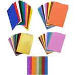 Turuncu Sayfa Anaokulu Seti 5 Li Set 20x30 cm Renkli Keçe, Eva, Yapışkanlı Eva, Simli Eva