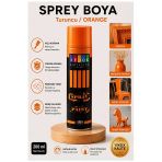 Turuncu Sprey Boya 200 Ml 1 Adet Südor Hızlı Kuruyan Renkli Profesyonel Canlı Renk Ahşap Plastik Demir Metal Porselen