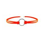 Turuncu Süet Halka Kadın Choker Kolye