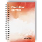 Turuncu Suluboya Günlük Planlayıcı Defter - Daily Planner - Ders Çalışma Planlayıcı Defteri - Planla