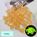 Turuncu Tarzı Bahçe Dekor Luminous Taşlar Koyu Işıkta Parlayan Dekoratif Çakıl Taşları Dış Mekan Balık Tankı Süslemesi Kaya Taşları Akvaryum Balık Kasesi (Yurt Dışından) - Akvaryum dekorasyonu