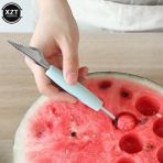 Turuncu Yeni Mutfak Aksesuarları Çift Kafalı Paslanmaz Çelik Oyma Bıçağı Meyve Karpuz Dondurma Balye Kepçe Yığınları Kaşık Ev Gadget (Yurt Dışından) - Ice Cream Scoops & Stacks - Renkli