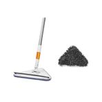 Turuncukoli Teleskopik Üçgen Camsil Duvar Yüzey Cam Silme Aparatı Mop Mikrofiber Sprey