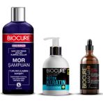 Turunculaşma Karşıtı Mor Şampuan + Botoks Keratin Extra Saç Bakım Kremi + Keratin Saç Bakım Yağı