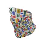 Tusah Bandana Boyunluk, Spor Boyun Isıtıcı, Tüp Eşarp, Çok Renkli Desen, Unisex