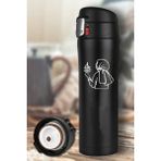 Tusah El Yaprak Desenli Çelik Termos Mug 450 ml