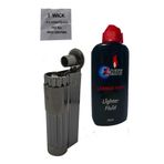 Tusah Muhtar Çakmağı Benzin Set, 1 Fitil, 4,5 İnç, Gri