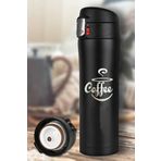 Tusah Starb Desenli Çelik Termos Mug 450 Ml Tek Ebat Siyah