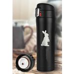 Tusah Tavşan Desenli Çelik Termos Mug 450 Ml Tek Ebat Tavşan