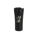 Tusah Termos Bardak 500 Ml Kedi Papyon Tek Ebat Siyah