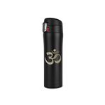 Tusah Yoga Om Desenli Çelik Termos Mug 450 Ml Tek Ebat Siyah
