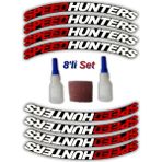Tusba Market Speedhunters Otomobil Motosiklet 3D Lastik Jant Yazısı Arma Sticker Şerit | Kırmızı Beyaz _ 8'li - 35/40 - Beyaz - Kırmızı