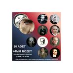 Tu&Se Candles 10 Adet Atatürk Rozeti – 44Mm Buton Rozet, Tarihi Ve Anımsal