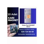 Tu&Se Candles Kare Magnet 10Ader Kare Magnet – 10’Lu Paket – Kişiye Özel Fotoğraf Baskılı–