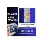 Tu&Se Candles Kare Magnet 20 Adet Kare Magnet – 20Li Paket – Kişiye Özel Fotoğraf Baskılı–
