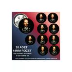tuse rozet dükkanı 10 Adet 10 Kasım Atatürk Rozeti 10LU 10 Kasım Rozeti – 44Mm Buton Rozet, 10 Lu