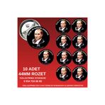 tuse rozet dükkanı 10 Adet 10 Kasım Rozeti 10 Kasım Atatürk Rozeti – 44Mm Buton Rozet, 10 Adet Kişiye Özel