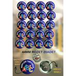 tuse rozet dükkanı Harfleri Tanıyorum Rozeti 44Mm | 20 Adet Okuma Yazma Rozeti