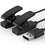 TUSITA [2 pack] Şarj Kablosu İle uyumlu Garmin Lily, Forerunner 35 35J 230 235 630 645 Music 735XT, Approach G10 S20, Vivomove HR, ForeAthlete 35J - 3.3ft 100cm USB Şarj İstasyonları