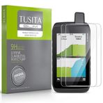 TUSITA [2'li Paket Temperli Cam Ekran Koruyucu Garmin Montana 700 700i 750i ile Uyumlu - HD Netlik Koruyucu Film Koruması - El GPS Navigatör Aksesuarları