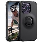 TUSITA Kılıf, ile Uyumlu Apple iPhone 14 Pro (6.1 inç) - Bisiklet Tutucu Telefon Kılıfı Twist Lock Koruyucu Kapak - Açık Aşıklar Ortağı