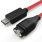 TUSITA USB Type C Şarj Kablosu İle uyumlu Garmin Fenix 7 7S 7X 6 6S 6X Pro 5 5S 5X Plus,Epix 2,Forerunner 745 935 945 45 45S 245,Approach S10 S60,Vivoactive 3 4 4S,Vivomove 3S,Instinct,Venu 2 Sq