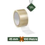 Tuşla Gelsin 45 mm 100 mt Güçlü Yapışkanlı Koli Bandı