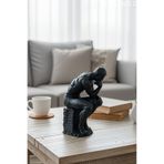 TUTACENTER Modern Düşünen Adam Biblo 15 cm Plastik Heykel Figür Ev Ofis Dekoru