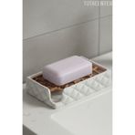 TUTACENTER Şık Şişme Tasarım Sabunluk - Katı Sabunluk ( Modern ve Şık Görünüm Plastik Banyo Düzenleyici )