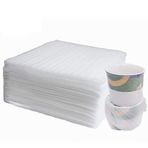 tutata ANKKY 100 adet köpük folyo ambalaj malzemesi hava kabarcıklı folyo taşınma malzemesi karton taşınma tabak bardak şarap şişeleri gönderim (330 x 330 x 1 mm)