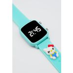 tutkanstore Hello Kitty Figürlü Çocuk Kol Saati Dijital Takvimli Kız Kol Saatleri Hediye Çocuk Saati (Yeşil)