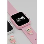 tutkanstore Kitty Figürlü Çocuk Kol Saati Su Geçirmez Kız Kol Saatleri 3 Yaş Üzeri Uyumlu (AÇIK PEMBE)
