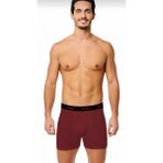 Tutku 0400 Elastan Spor 12 Adet Bordo Erkek Boxer