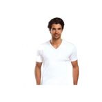 Tutku 3'lü V Yaka Fanila T-Shirt, Erkek, Siyah-Gri-Beyaz, M Beden