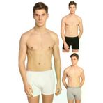 Tutku 4171 Erkek 6 Adet Likralı Elastan Boxer Siyah + Beyaz + Gri 0114