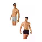 Tutku 4171 Erkek 6 Adet Likralı Elastan Boxer Siyah + Gri 0114