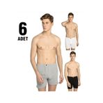 Tutku 47789 Penye Asorti 6 Adet Erkek Boxer