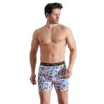 Tutku 5'li Erkek Boxer Desenli Likralı Pamuklu İç Çamaşırı (Karışık, S)